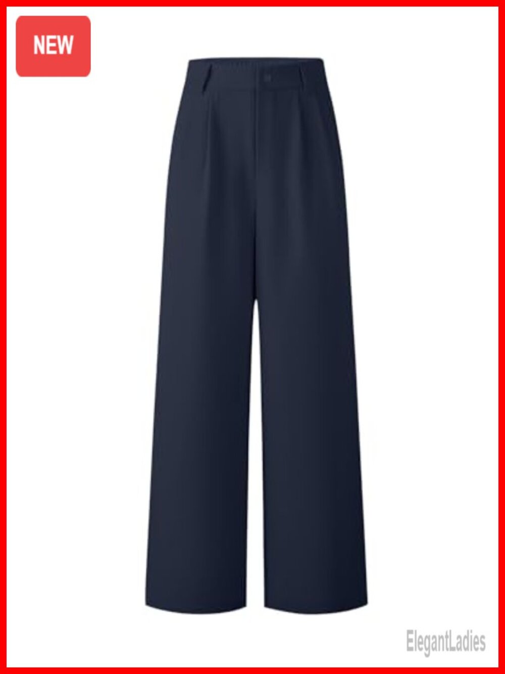 Women's Wide Leg Dress Pants Elastic High Waisted Pleated Work Trousers